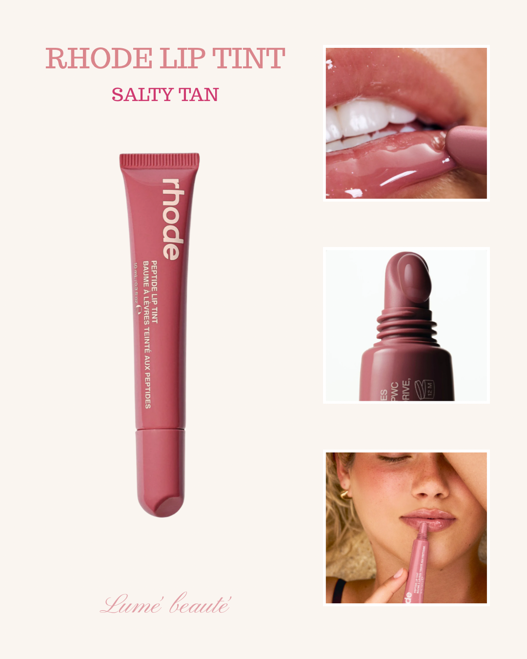 Rhode peptide lip tint