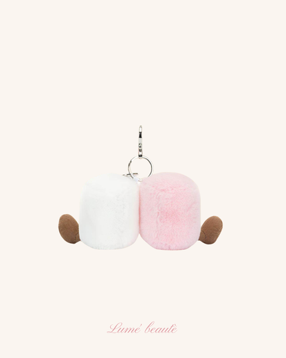 Amuseables Pair Of Marshmallows Bag Charm Jellycat