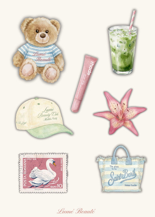Lumè Beautè Summer Vibes Sticker Sheet