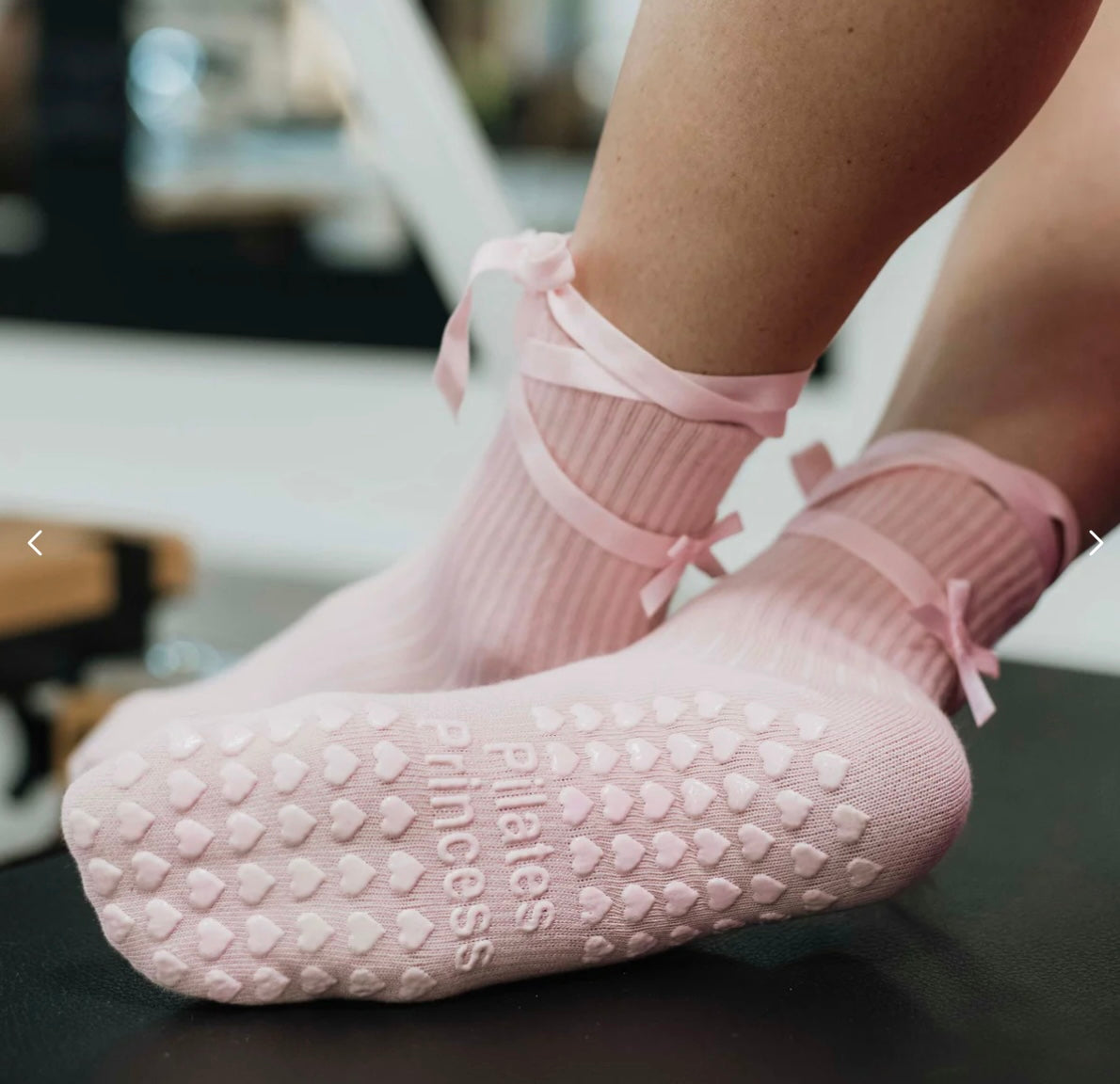 Pink Pilates Grip Socks