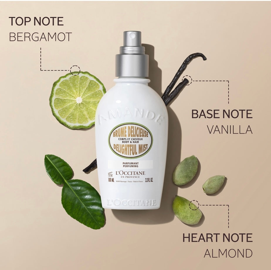 L’occitane Almond Hair & Body Fragrance Mist