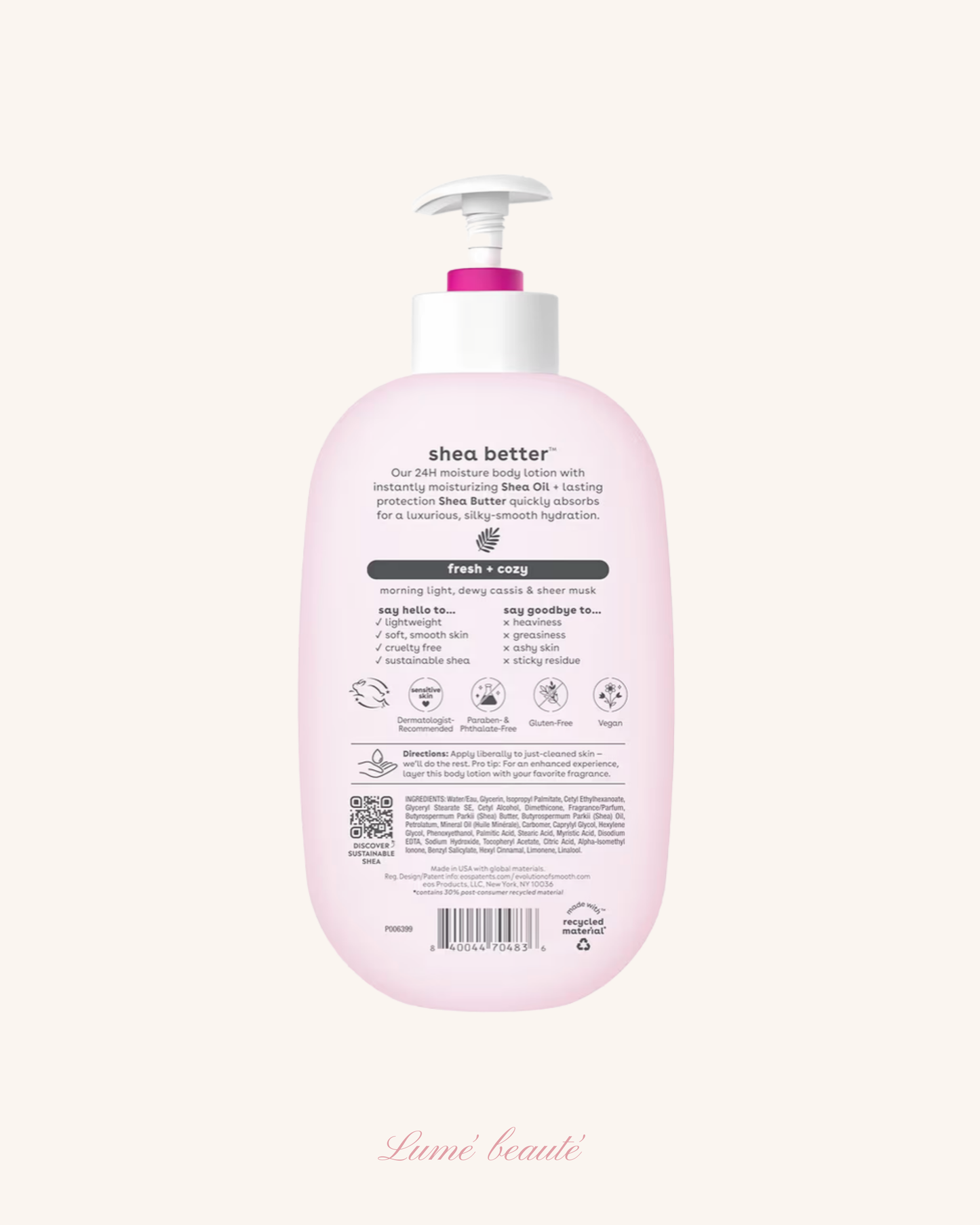 eos Vanilla Cashmere Body Lotion