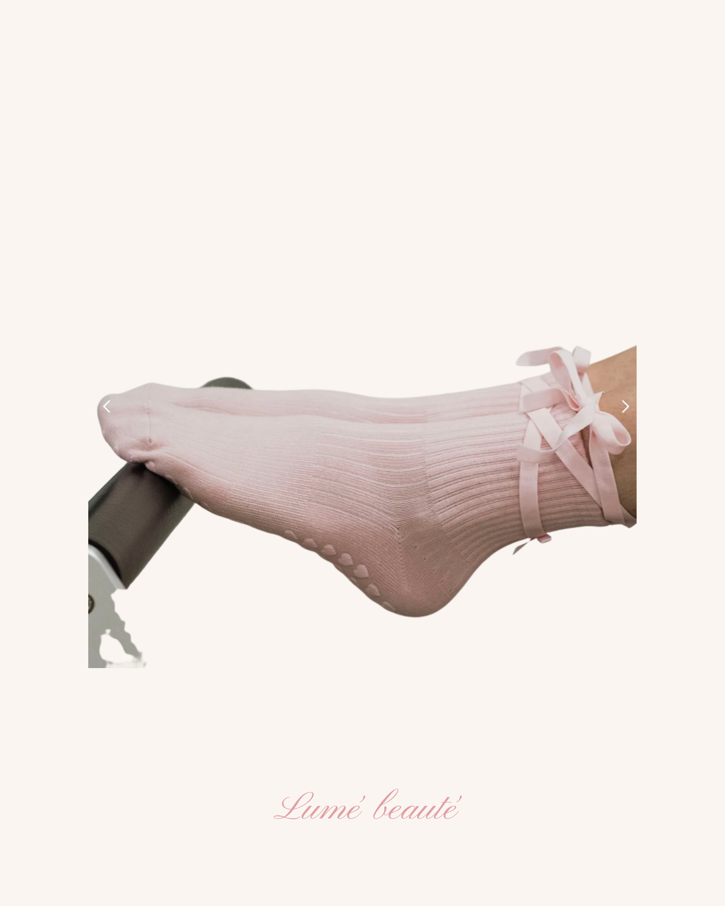 Pink Pilates Grip Socks